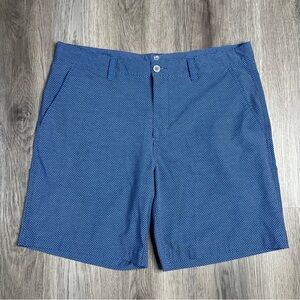 Southern Tide T3 Gulf 9" Performance Golf Shorts Blue‎ Polka Dot Mens Size 38